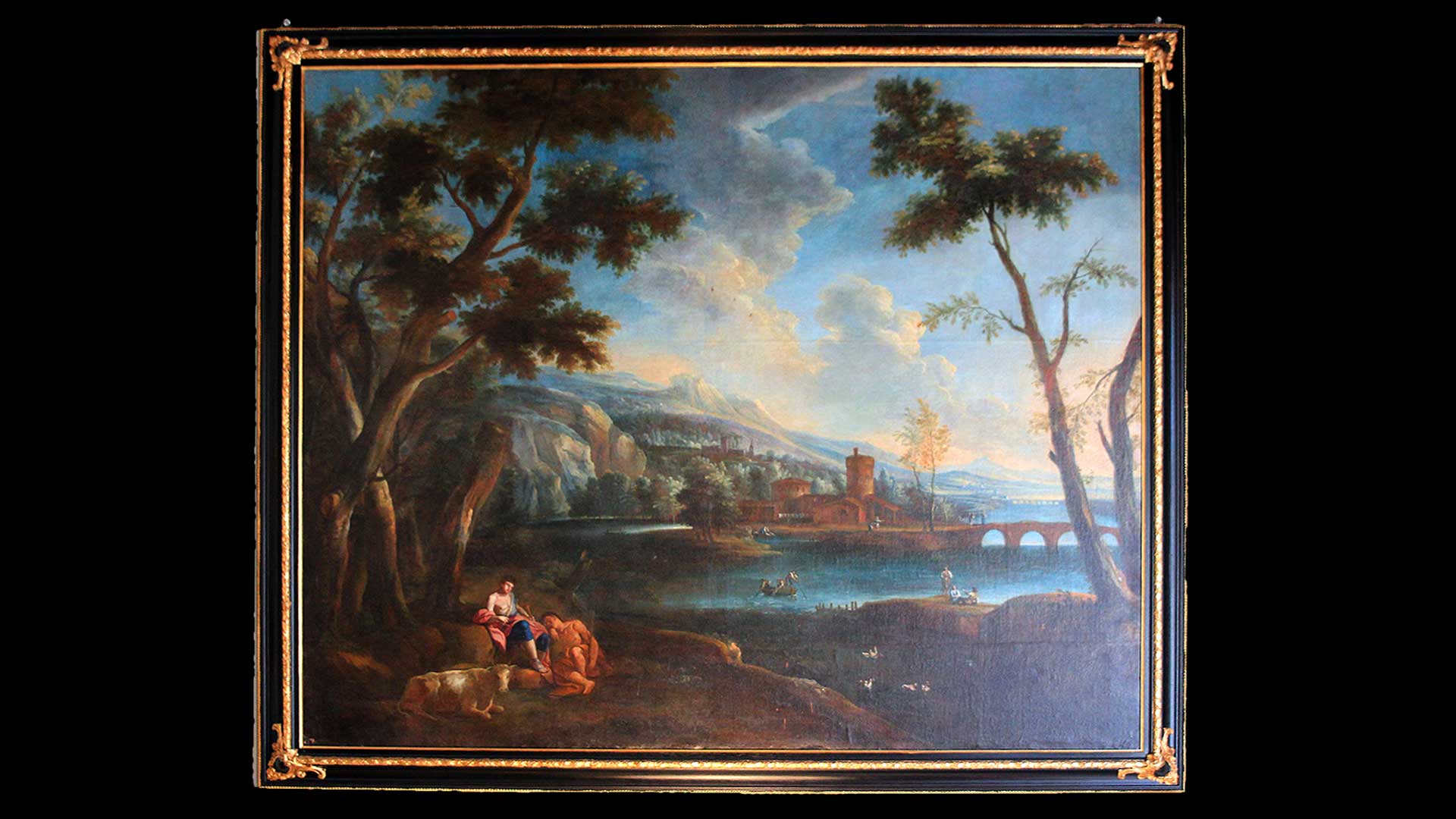 Nunzio Ferraiuli, Paesaggio idilliaco, primi del '700